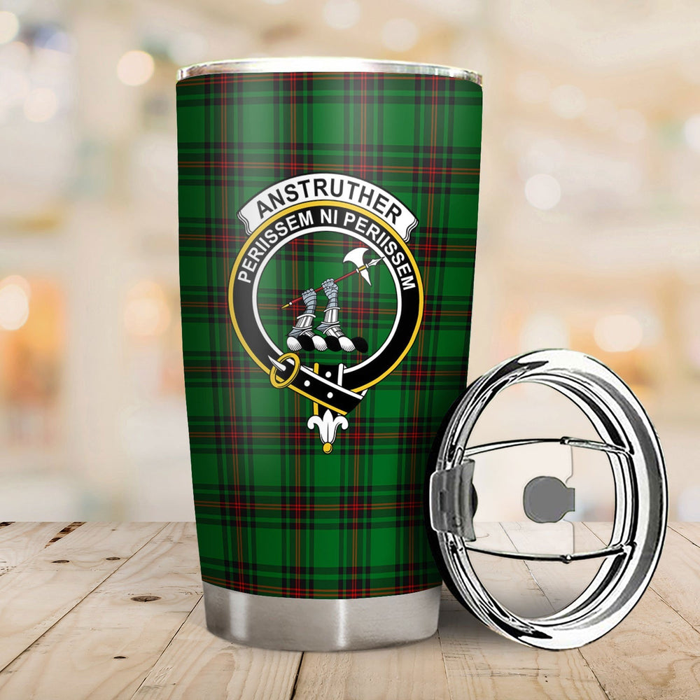 Clan Anstruther Tartan Crest Tumbler GQ27 Clan Anstruther Tartan Today   