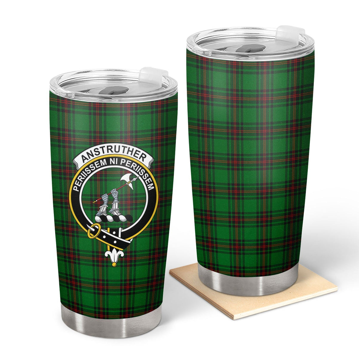 Clan Anstruther Tartan Crest Tumbler GQ27 Clan Anstruther Tartan Today   