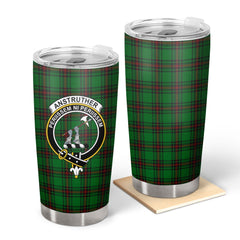 Clan Anstruther Tartan Crest Tumbler GQ27 Clan Anstruther Tartan Today   