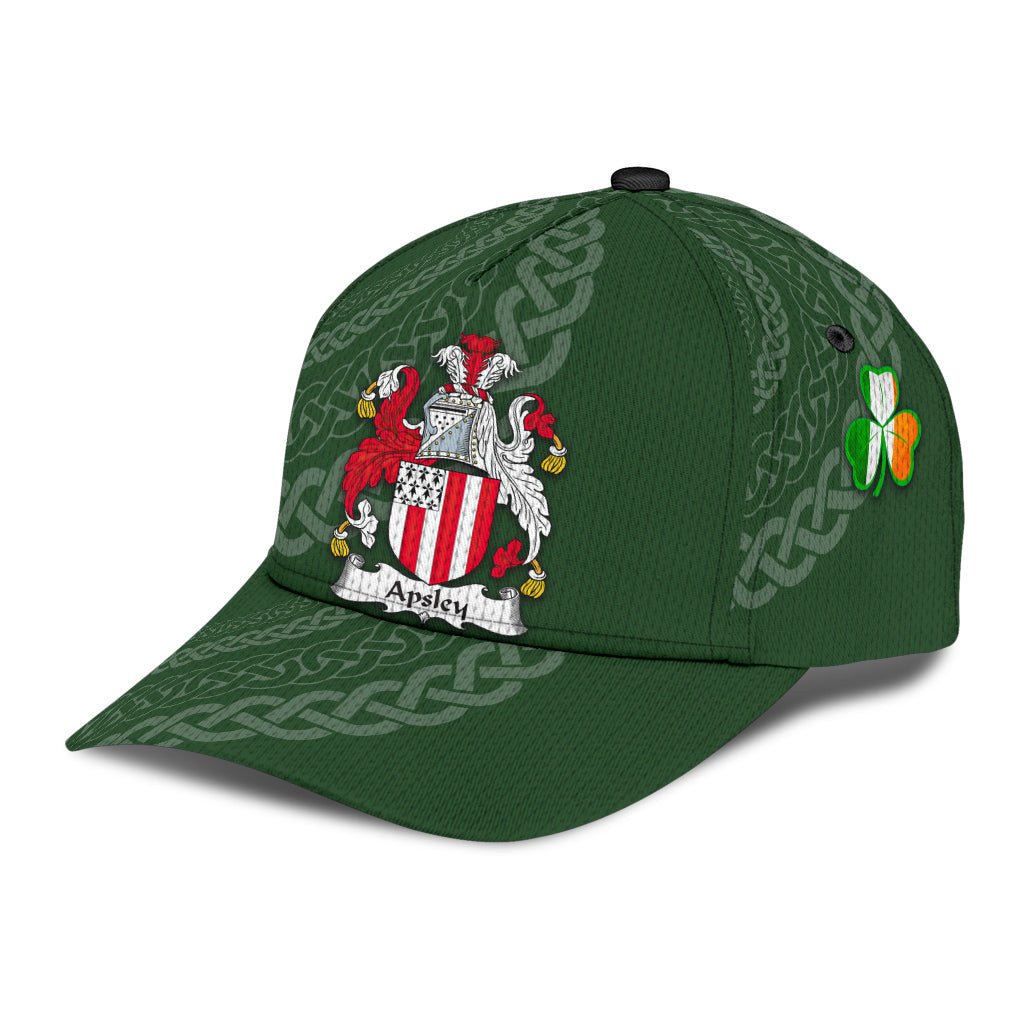 Clan Apsley Coat Of Arms - Irish Family Crest St Patrick's Day Classic CapXA68 Classic Cap - Apsley Coat Of Arms St Patrick's Day Classic Cap Irish Cap   