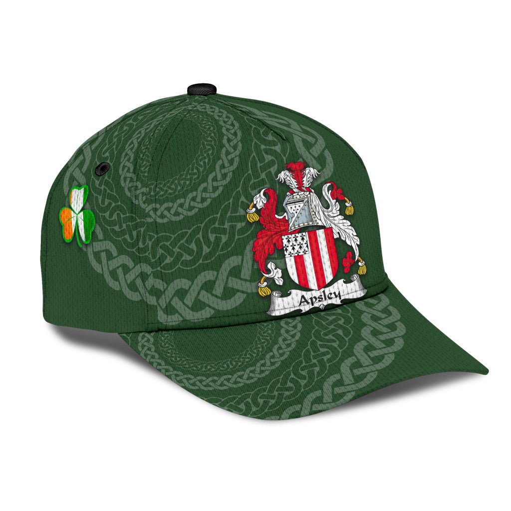 Clan Apsley Coat Of Arms - Irish Family Crest St Patrick's Day Classic CapXA68 Classic Cap - Apsley Coat Of Arms St Patrick's Day Classic Cap Irish Cap   