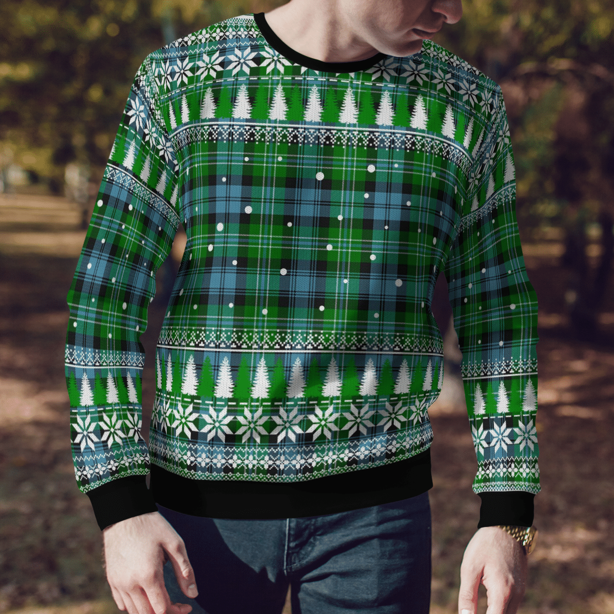 Clan Arbuthnot Ancient Tartan Christmas Ugly Sweater GK90 Arbuthnot Ancient Tartan Tartan Ugly Sweater   