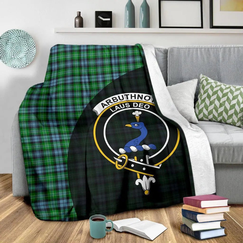 Clan Arbuthnot Ancient Tartan Crest Blanket Wave Style QP64 Clan Arbuthnot Tartan Today   