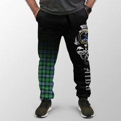 Clan Arbuthnot Ancient Tartan Crest Jogger Sweatpants  Alba Celtic Style LU74 Clan Arbuthnot Tartan Today   