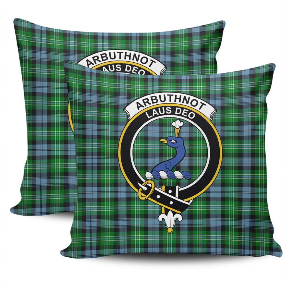 Clan Arbuthnot Ancient Tartan Crest Pillow Cover SS70 Clan Arbuthnot Tartan Today   