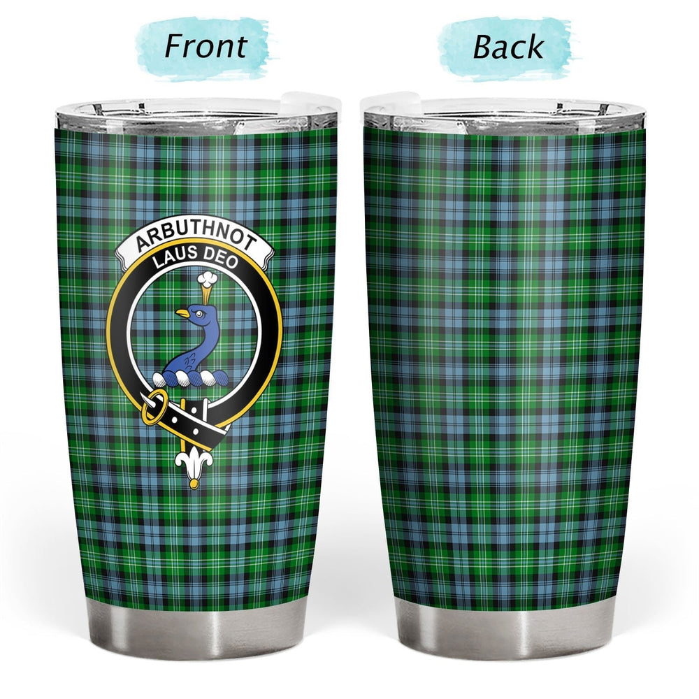 Clan Arbuthnot Ancient Tartan Crest Tumbler MH55 Clan Arbuthnot Tartan Today   