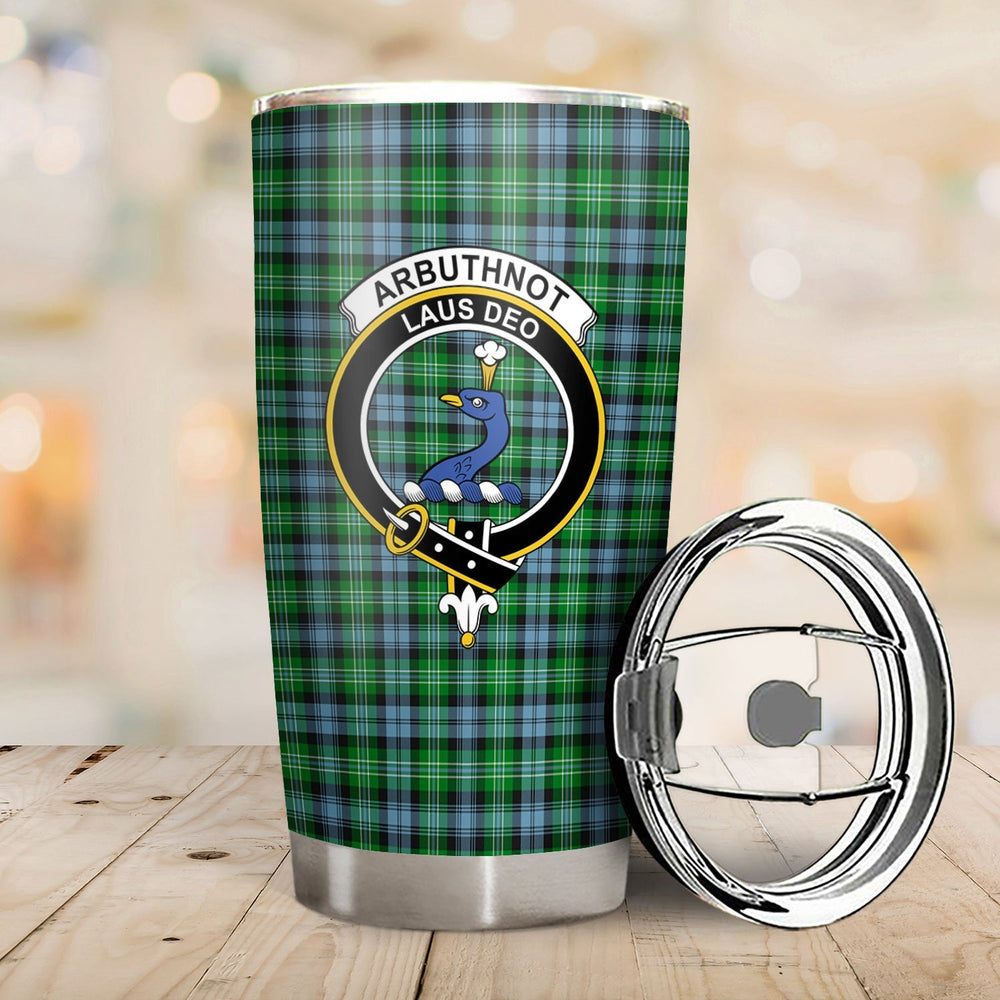 Clan Arbuthnot Ancient Tartan Crest Tumbler MH55 Clan Arbuthnot Tartan Today   