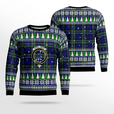 Clan Arbuthnot Modern Crest Tartan Christmas Ugly Sweater
