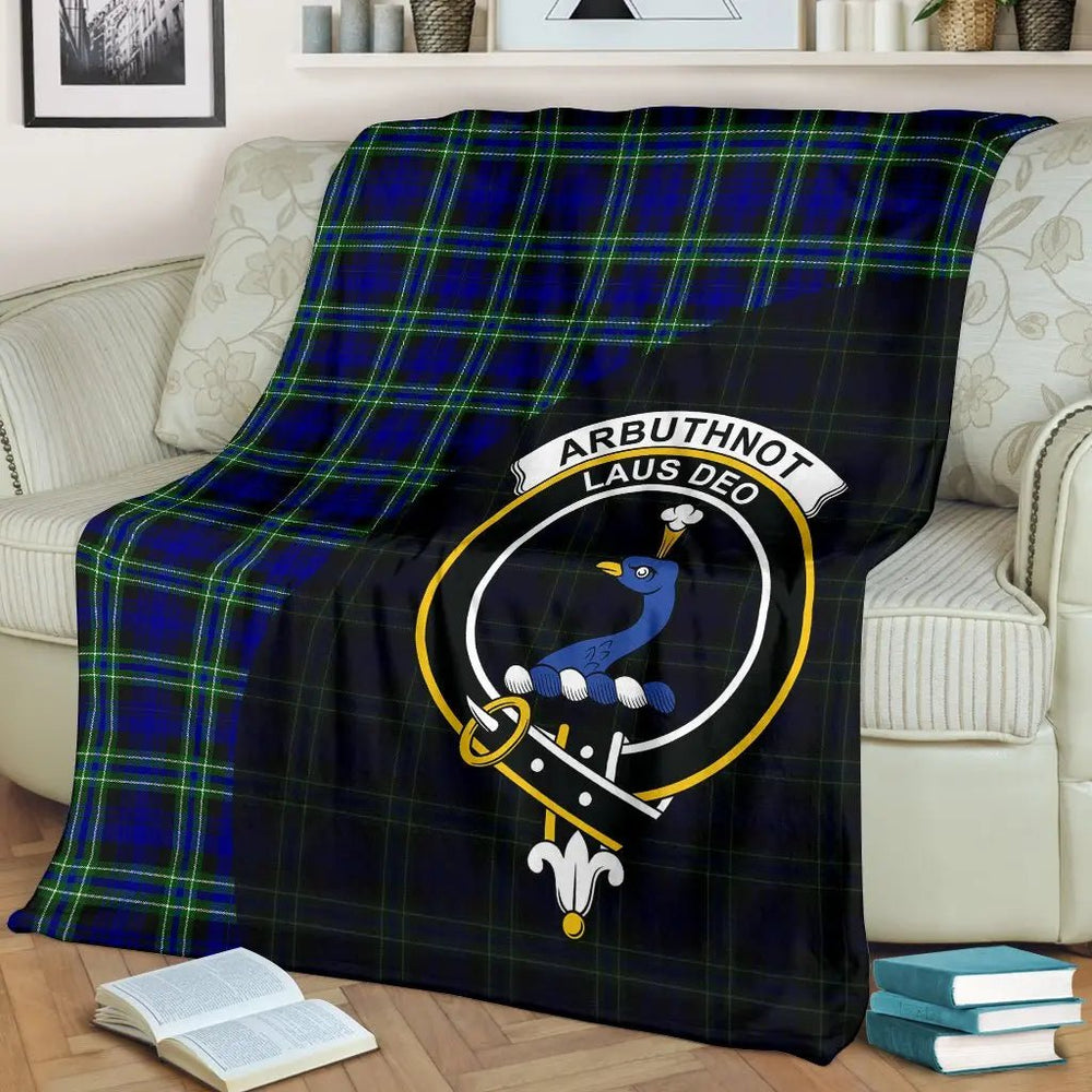 Clan Arbuthnot Modern Tartan Crest Blanket 3 Sizes UF76 Clan Arbuthnot Tartan Today   