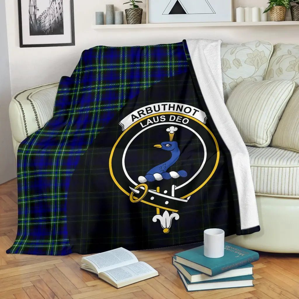 Clan Arbuthnot Modern Tartan Crest Blanket Wave Style KI81 Clan Arbuthnot Tartan Today   