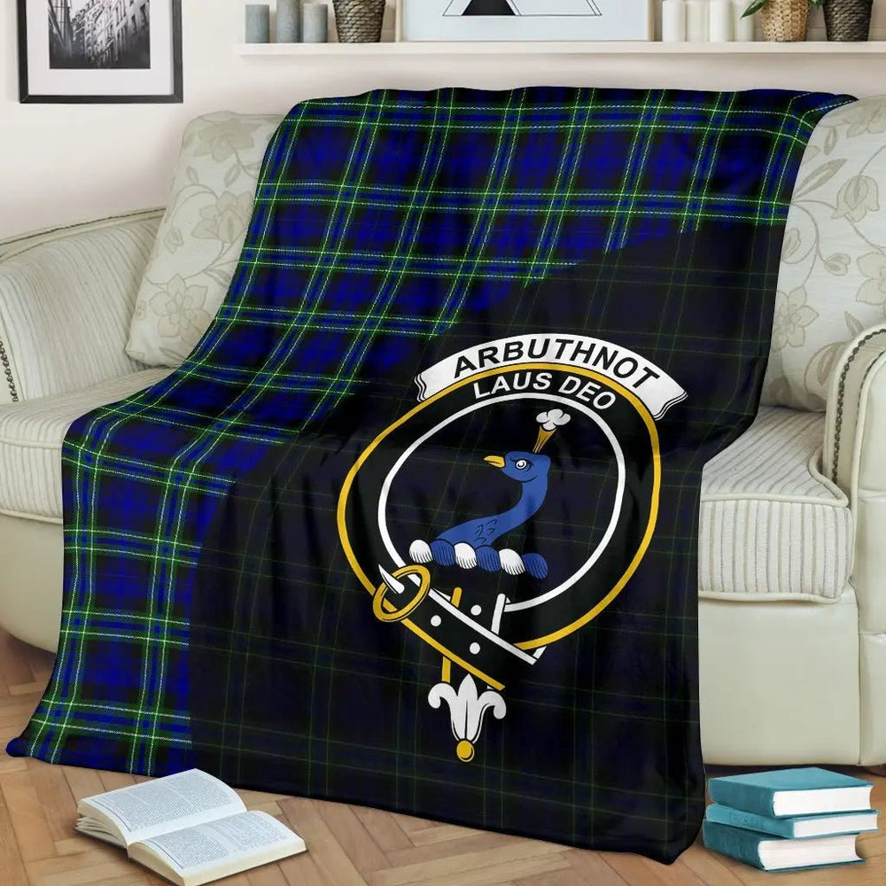 Clan Arbuthnot Modern Tartan Crest Blanket Wave Style KI81 Clan Arbuthnot Tartan Today   