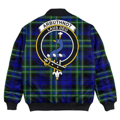 Clan Arbuthnot Modern Tartan Crest Bomber Jacket VD84 Arbuthnot Modern Tartan Tartan Bomber Jacket   