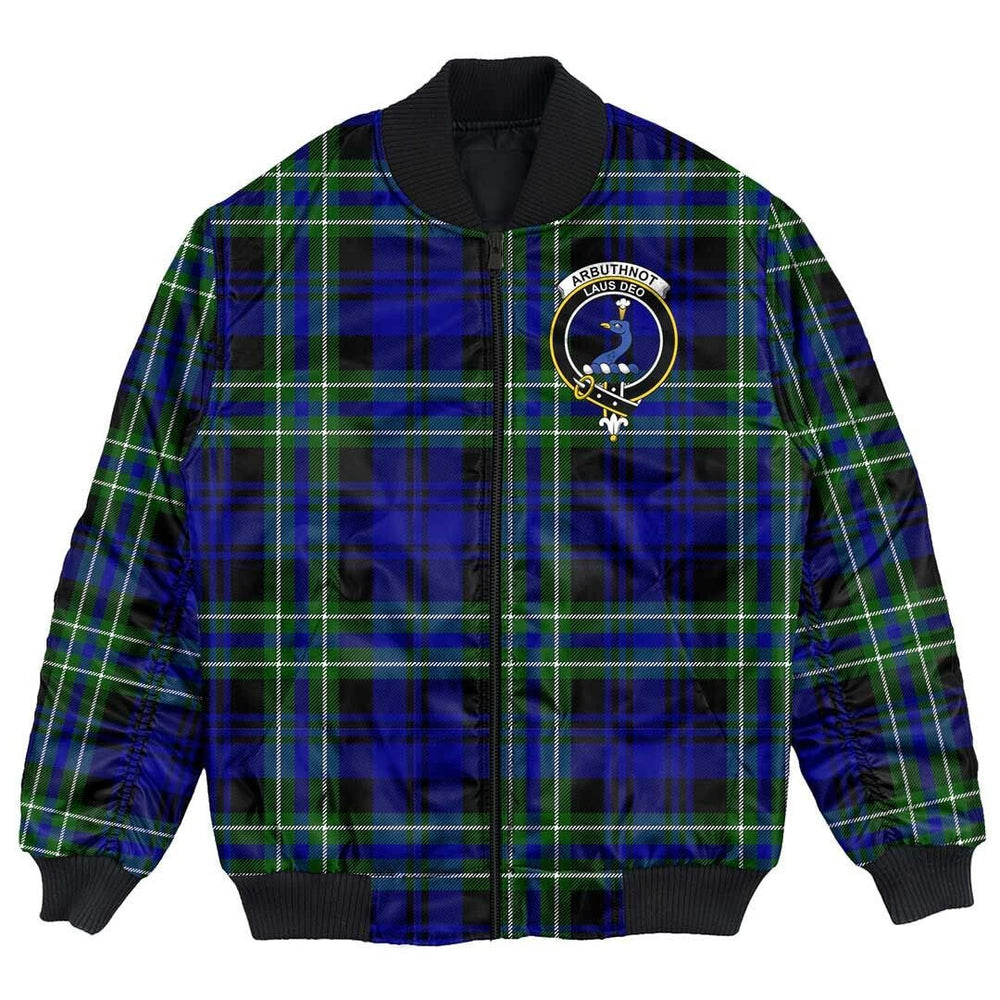 Clan Arbuthnot Modern Tartan Crest Bomber Jacket VD84 Arbuthnot Modern Tartan Tartan Bomber Jacket   