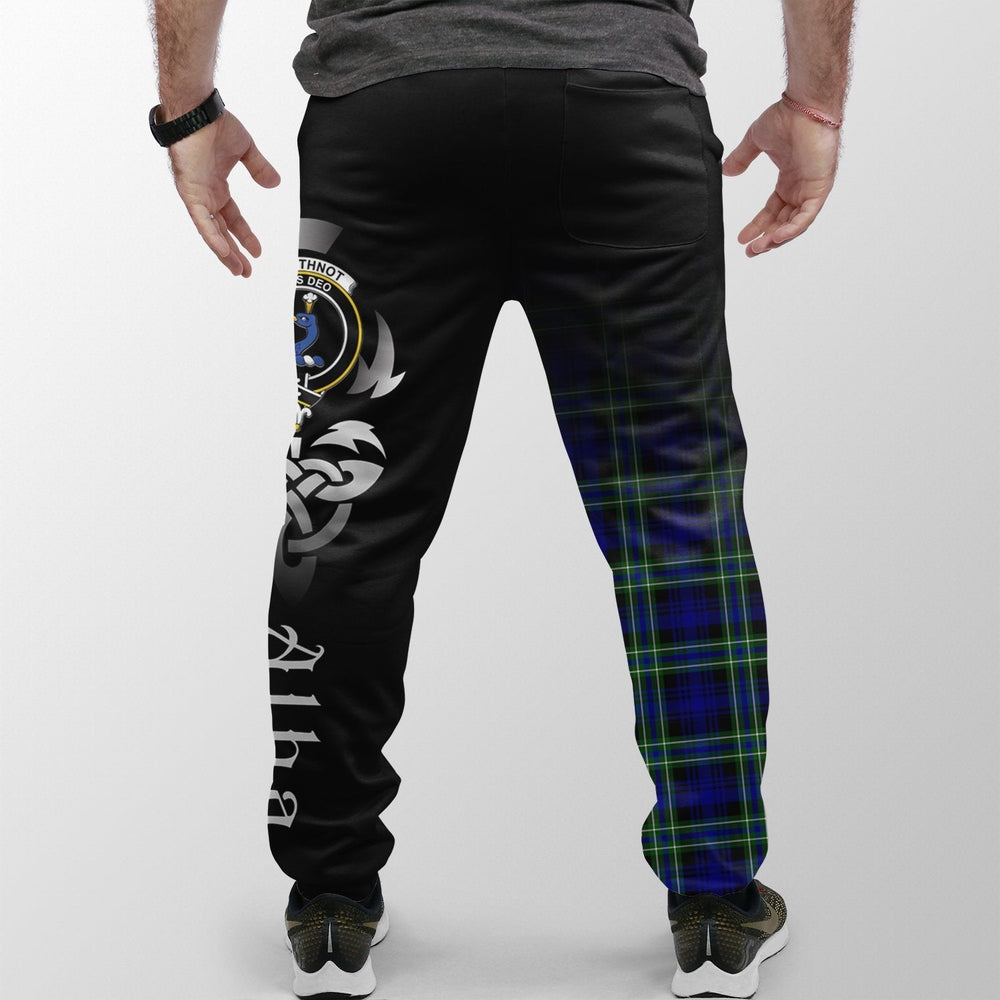 Clan Arbuthnot Modern Tartan Crest Jogger Sweatpants  Alba Celtic Style UD38 Clan Arbuthnot Tartan Today   