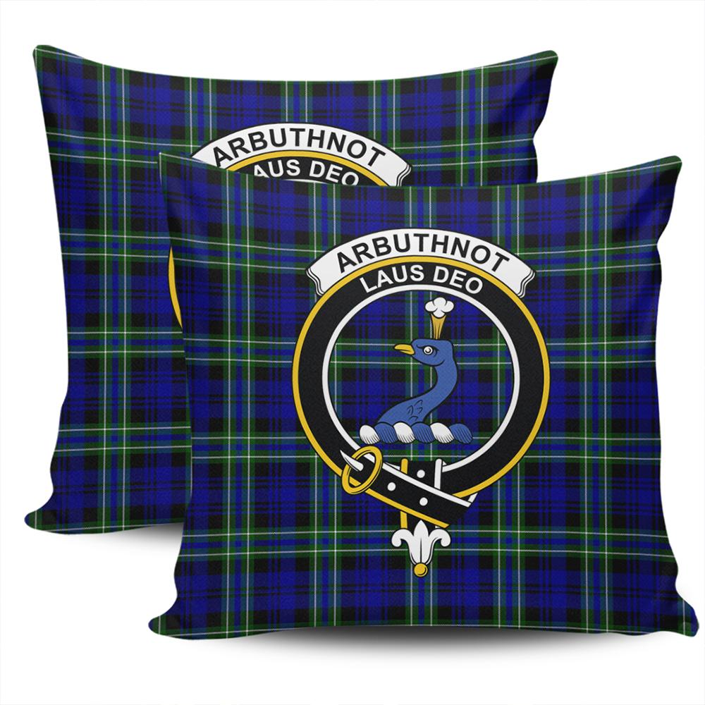Clan Arbuthnot Modern Tartan Crest Pillow Cover GP54 Clan Arbuthnot Tartan Today   