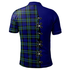 Clan Arbuthnot Modern Tartan Polo Shirt - Lion Rampant And Celtic Thistle Style SI25 Arbuthnot Modern Tartan Tartan Polo   