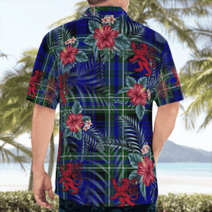 Clan Arbuthnot Modern Tartan Scottish Lion Hawaiian Shirt IZ41 Arbuthnot Modern Tartan Tartan Hawaii Shirt   