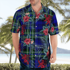 Clan Arbuthnot Modern Tartan Scottish Lion Hawaiian Shirt IZ41 Arbuthnot Modern Tartan Tartan Hawaii Shirt   