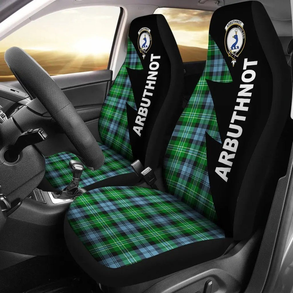 Clan Arbuthnot Tartan Crest Flash Style Car Seat Cover VC83 Clan Arbuthnot Tartan Today   