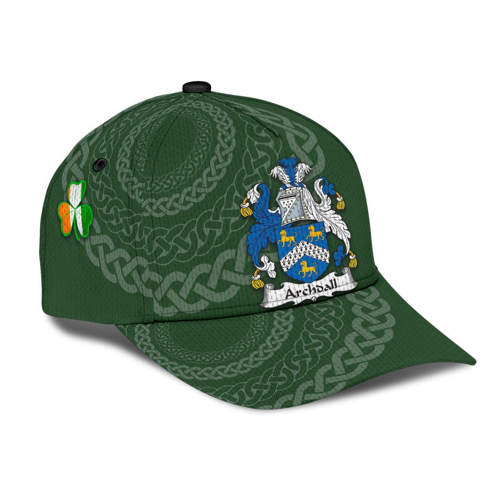 Clan Archdall Coat Of Arms - Irish Family Crest St Patrick's Day Classic CapVW79 Classic Cap - Archdall Coat Of Arms St Patrick's Day Classic Cap Irish Cap   