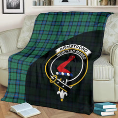 Clan Armstrong Ancient Tartan Crest Blanket Wave Style CG16 Clan Armstrong Tartan Today   