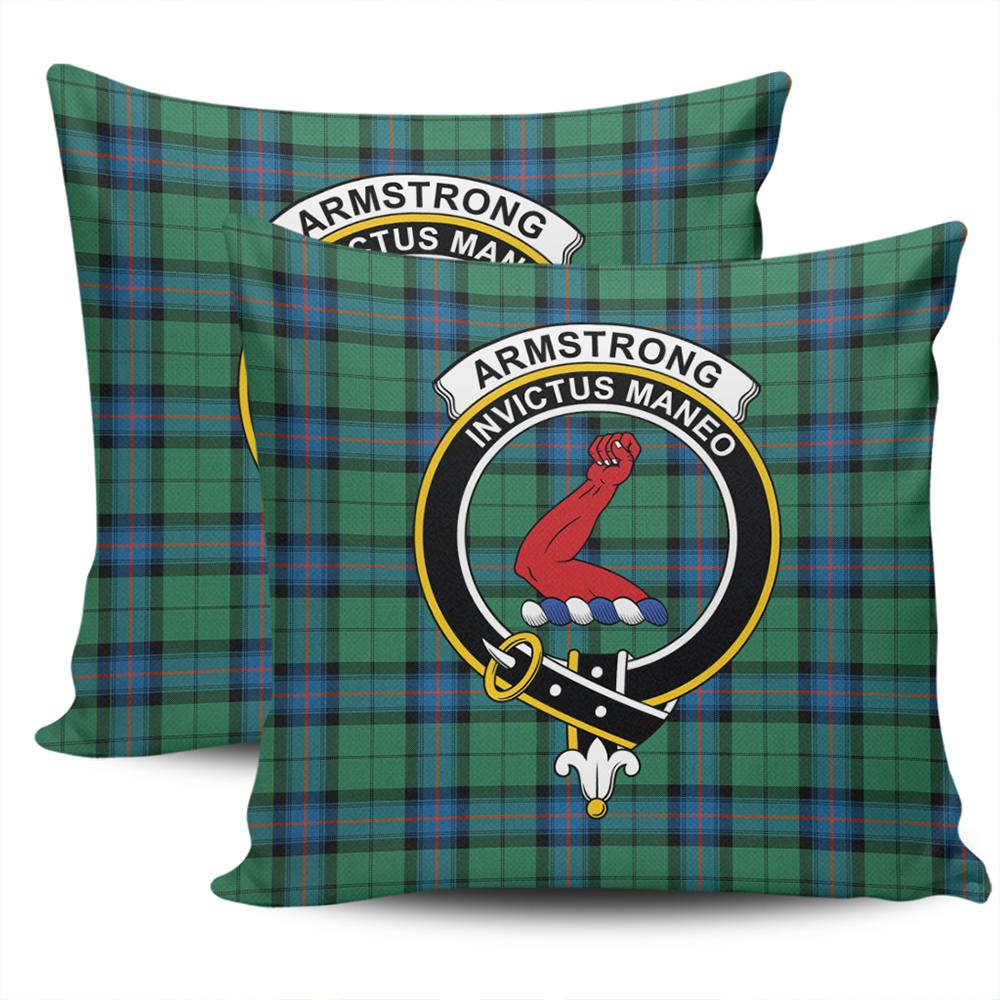 Clan Armstrong Ancient Tartan Crest Pillow Cover SA66 Clan Armstrong Tartan Today   