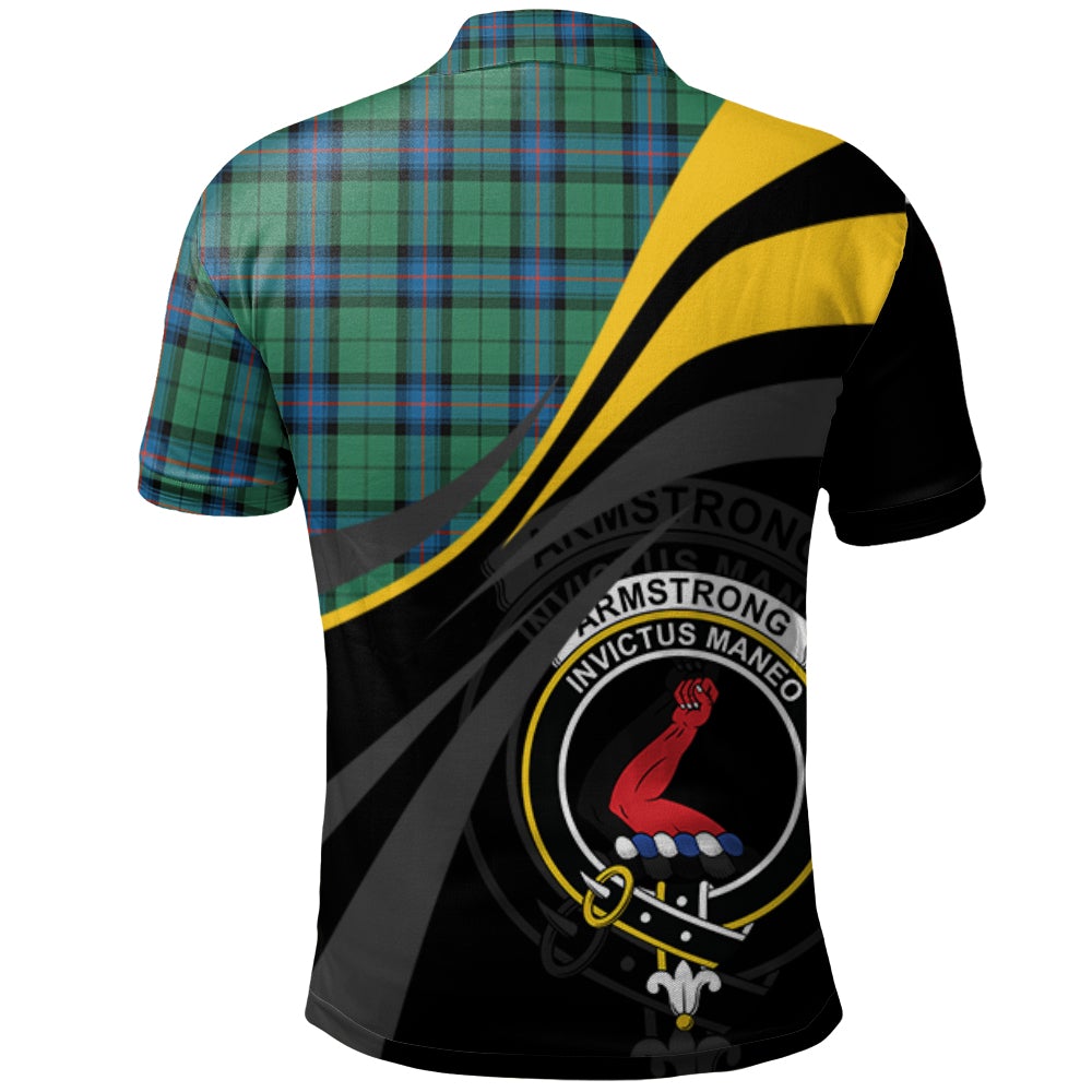 Clan Armstrong Ancient Tartan Polo Shirt - Royal Coat Of Arms Style XG25 Armstrong Ancient Tartan Tartan Polo   