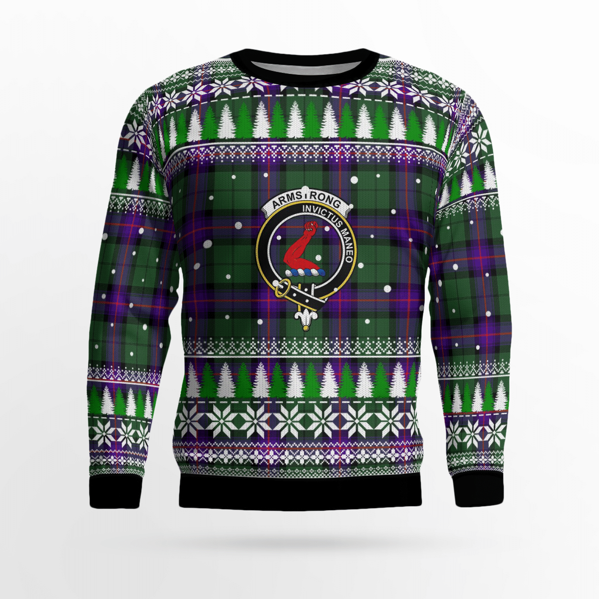 Clan Armstrong Modern Crest Tartan Christmas Ugly Sweater YE56 Armstrong Modern Crest Tartan Tartan Ugly Sweater   