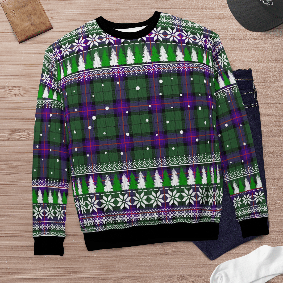 Clan Armstrong Modern Tartan Christmas Ugly Sweater EF63 Armstrong Modern Tartan Tartan Ugly Sweater   