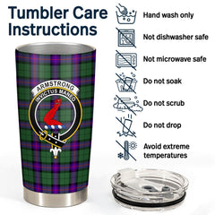 Clan Armstrong Modern Tartan Crest Tumbler RL66 Clan Armstrong Tartan Today   