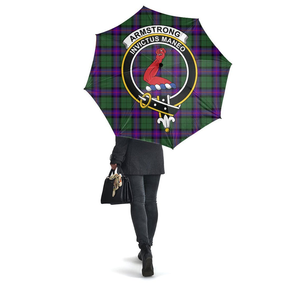 Clan Armstrong Modern Tartan Crest Umbrella QV83 Clan Armstrong Tartan Today   