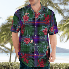 Clan Armstrong Modern Tartan Scottish Lion Hawaiian Shirt QJ42 Armstrong Modern Tartan Tartan Hawaii Shirt   
