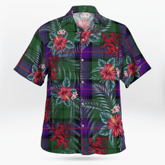 Clan Armstrong Modern Tartan Scottish Lion Hawaiian Shirt QJ42 Armstrong Modern Tartan Tartan Hawaii Shirt   