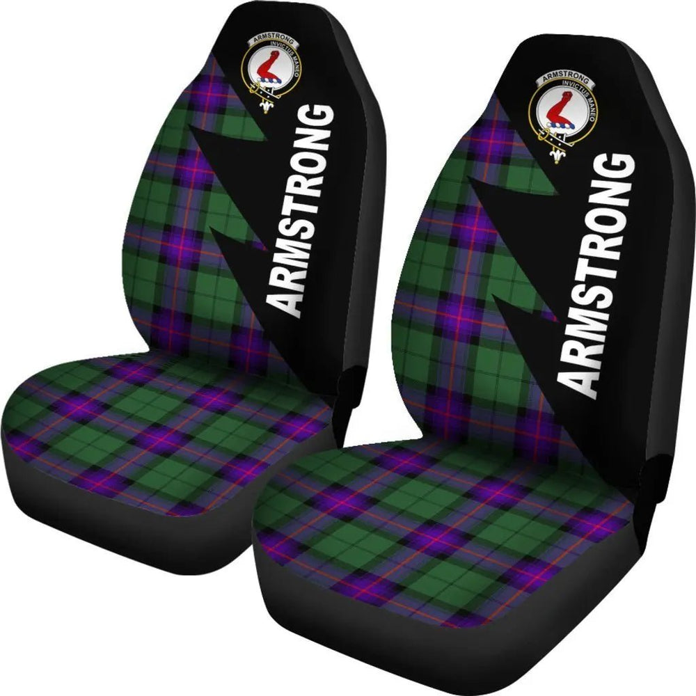 Clan Armstrong Tartan Crest Car seat Cover QU14 Clan Armstrong Tartan Today   