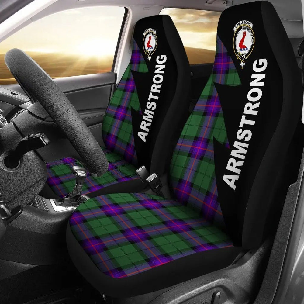 Clan Armstrong Tartan Crest Car seat Cover QU14 Clan Armstrong Tartan Today   