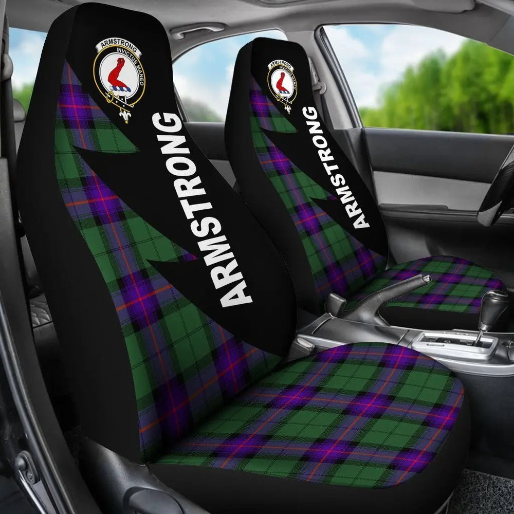 Clan Armstrong Tartan Crest Car seat Cover QU14 Clan Armstrong Tartan Today   
