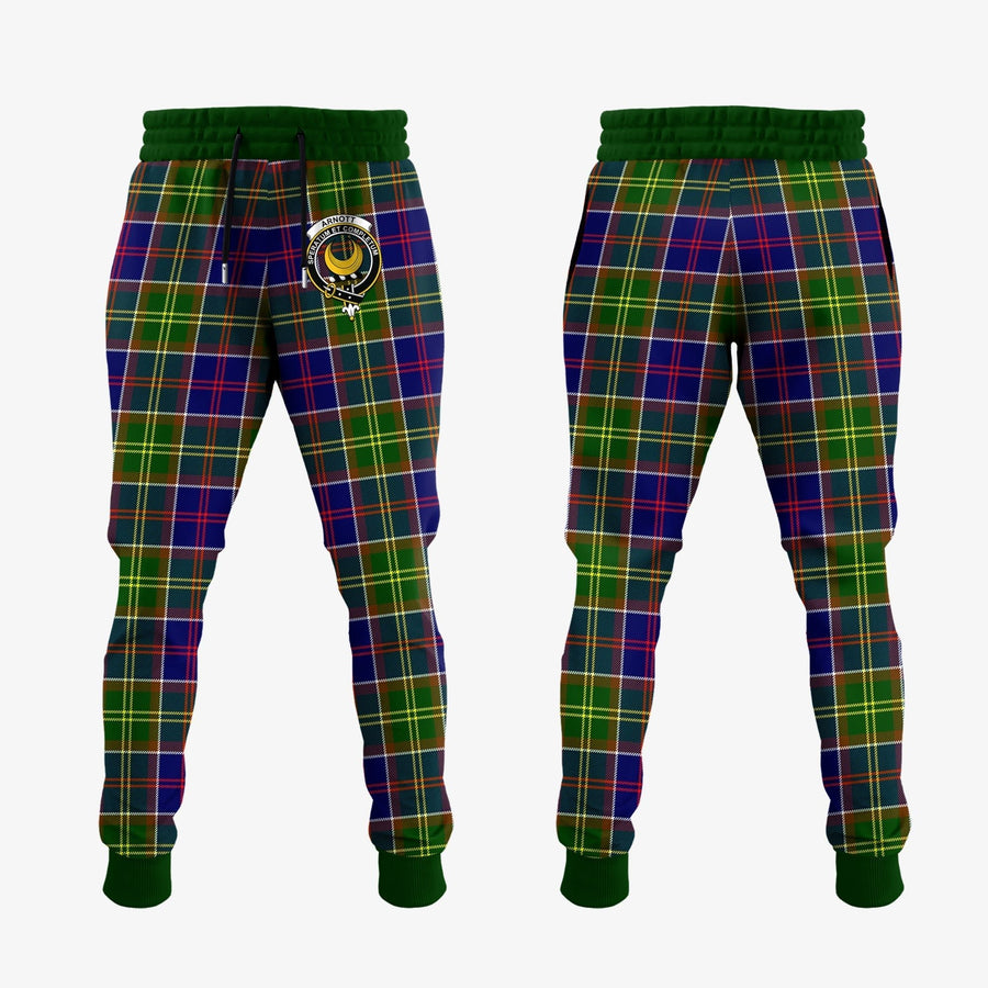 Clan Arnott Tartan Crest Jogger Sweatpants