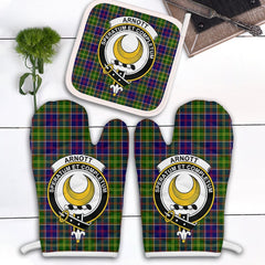 Clan Arnott Tartan Crest Oven Mitt And Pot Holder (2 Oven Mitts + 1 Pot Holder) MB97 Clan Arnott Tartan Today   