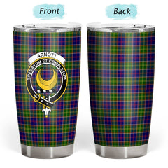 Clan Arnott Tartan Crest Tumbler JM73 Clan Arnott Tartan Today   