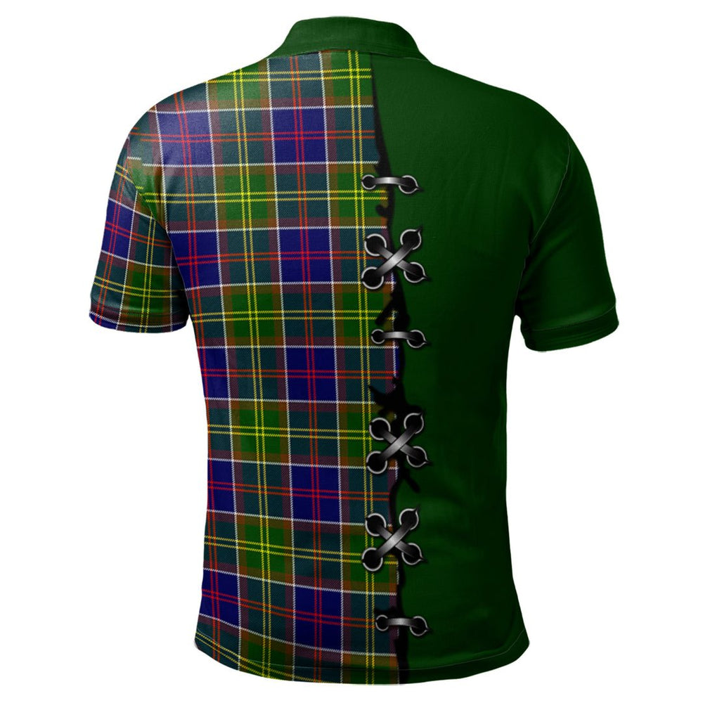 Clan Arnott Tartan Polo Shirt - Lion Rampant And Celtic Thistle Style RU74 Arnott Tartan Tartan Polo   