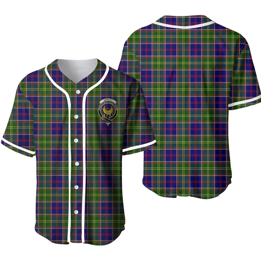 Clan Arnott Tartan Unisex Baseball Jersey