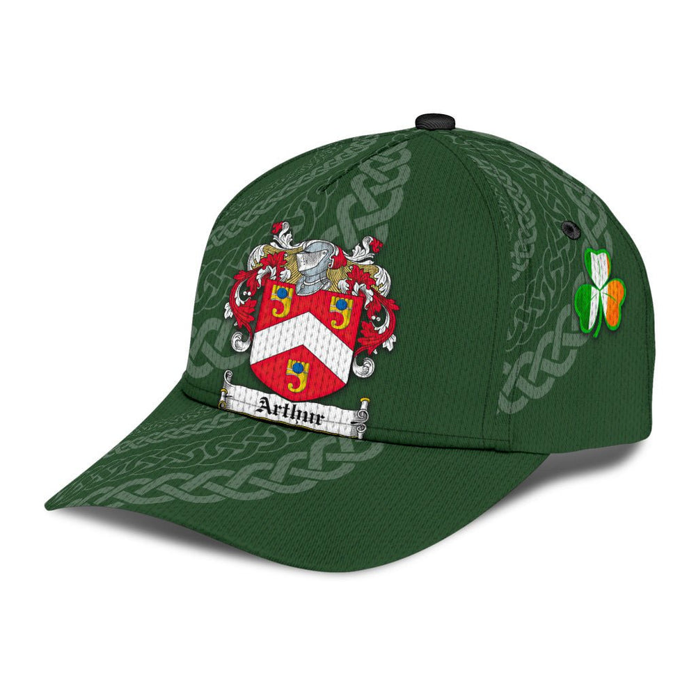 Clan Arthur Coat Of Arms Dublinarms - Irish Family Crest St Patrick's Day Classic CapPL10 Classic Cap - Arthur Coat Of Arms Dublinarms St Patrick's Day Classic Cap Irish Cap   