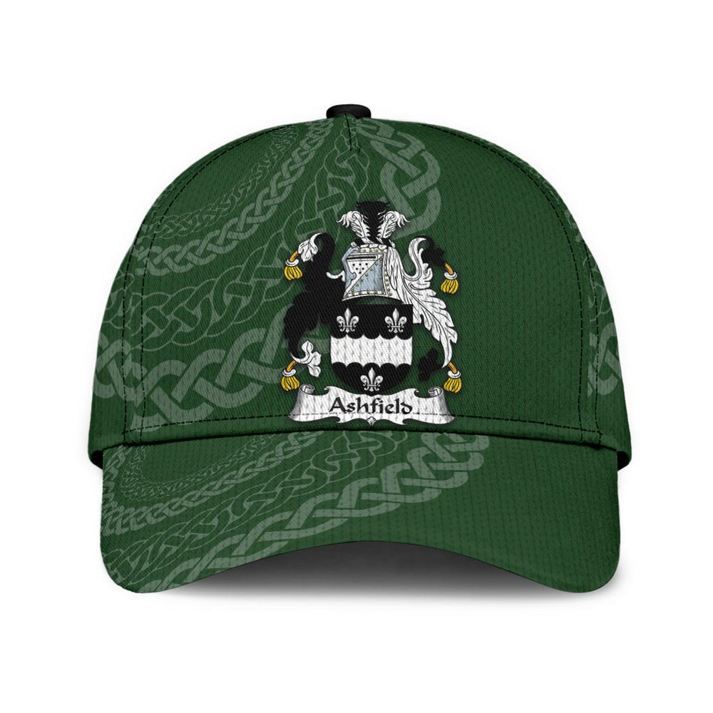 Clan Ashfield Coat Of Arms - Irish Family Crest St Patrick's Day Classic CapXW75 Classic Cap - Ashfield Coat Of Arms St Patrick's Day Classic Cap Irish Cap   