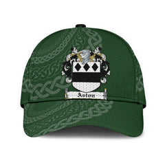Clan Aston Coat Of Arms Ulsterarms - Irish Family Crest St Patrick's Day Classic CapYT55 Classic Cap - Aston Coat Of Arms Ulsterarms St Patrick's Day Classic Cap Irish Cap   