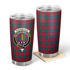 Clan Auchinleck Tartan Crest Tumbler JK11 Clan Auchinleck Tartan Today   