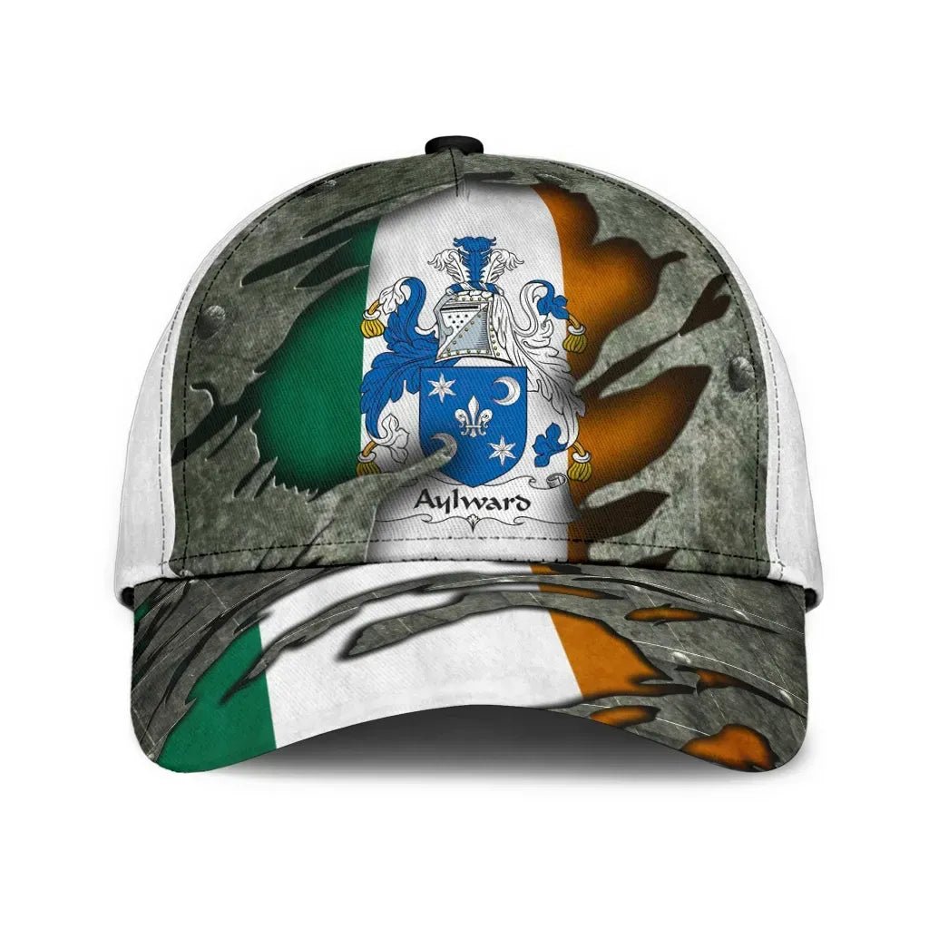 Clan Aylward Coat Of Arms - Irish Family Crest Classic Cap UV14 Aylward Coat Of Arms Irish Cap   