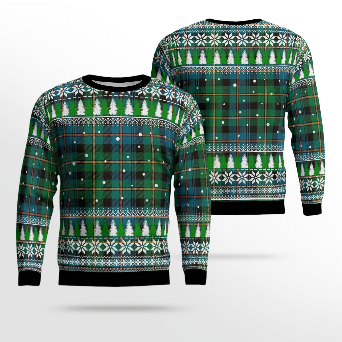 Clan Baillie Ancient Tartan Christmas Ugly Sweater VQ77 Baillie Ancient Tartan Tartan Ugly Sweater   