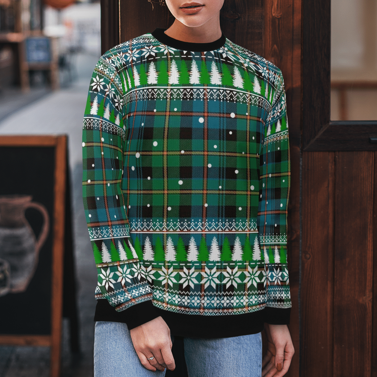 Clan Baillie Ancient Tartan Christmas Ugly Sweater VQ77 Baillie Ancient Tartan Tartan Ugly Sweater   
