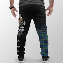 Clan Baillie Ancient Tartan Crest Jogger Sweatpants  Alba Celtic Style EP29 Clan Baillie Tartan Today   