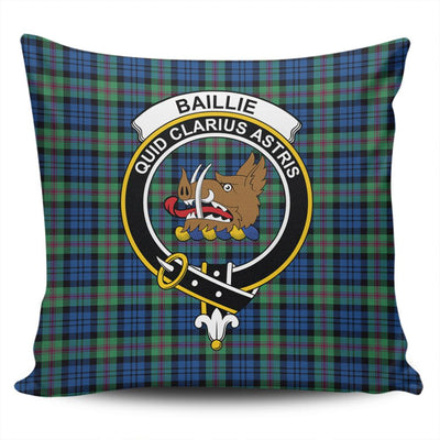 Clan Baillie Ancient Tartan Crest Pillow Cover EA80